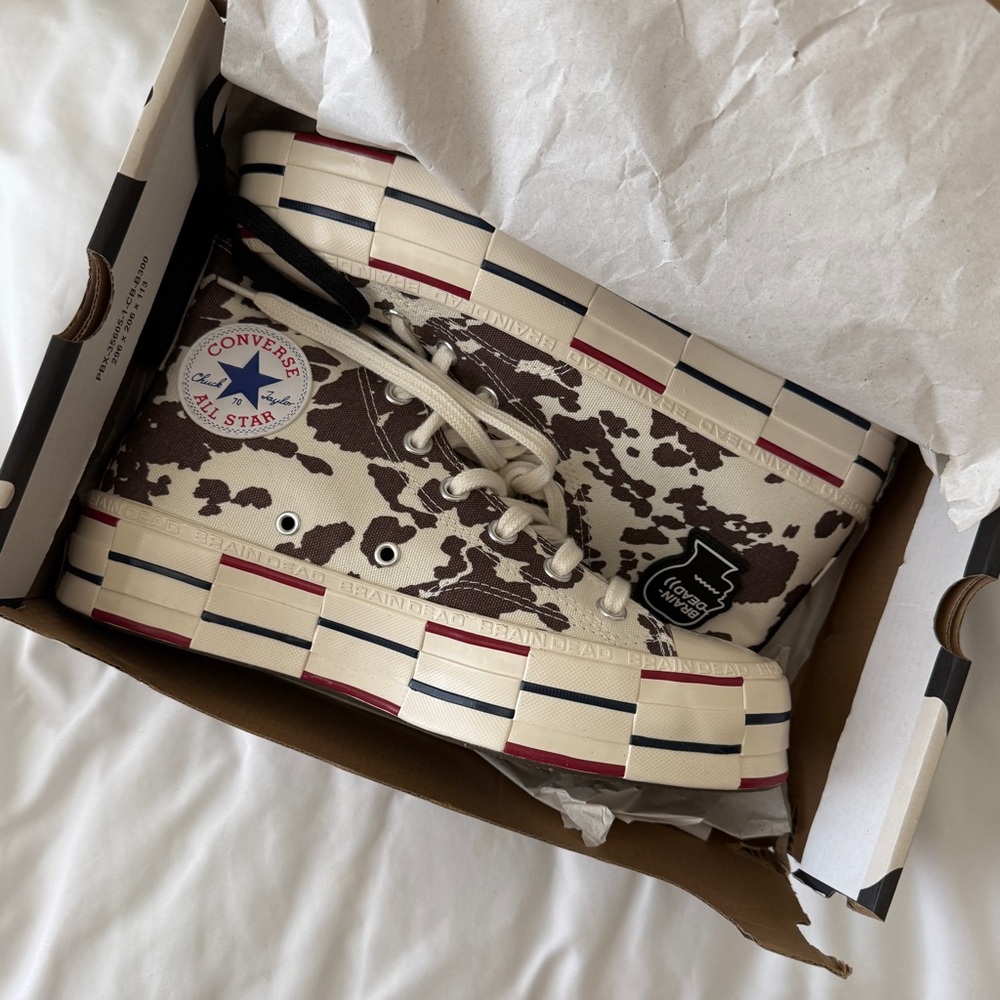 Converse Brain Dead X Chuck 70 Cow Print Sneakers